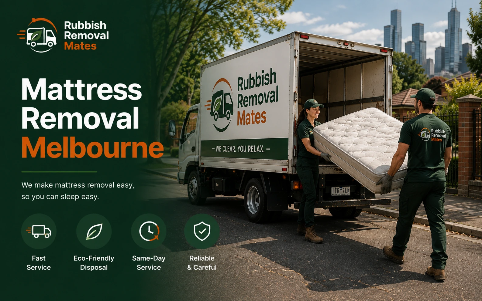 Professional mattress removal and recycling service in Melbourne